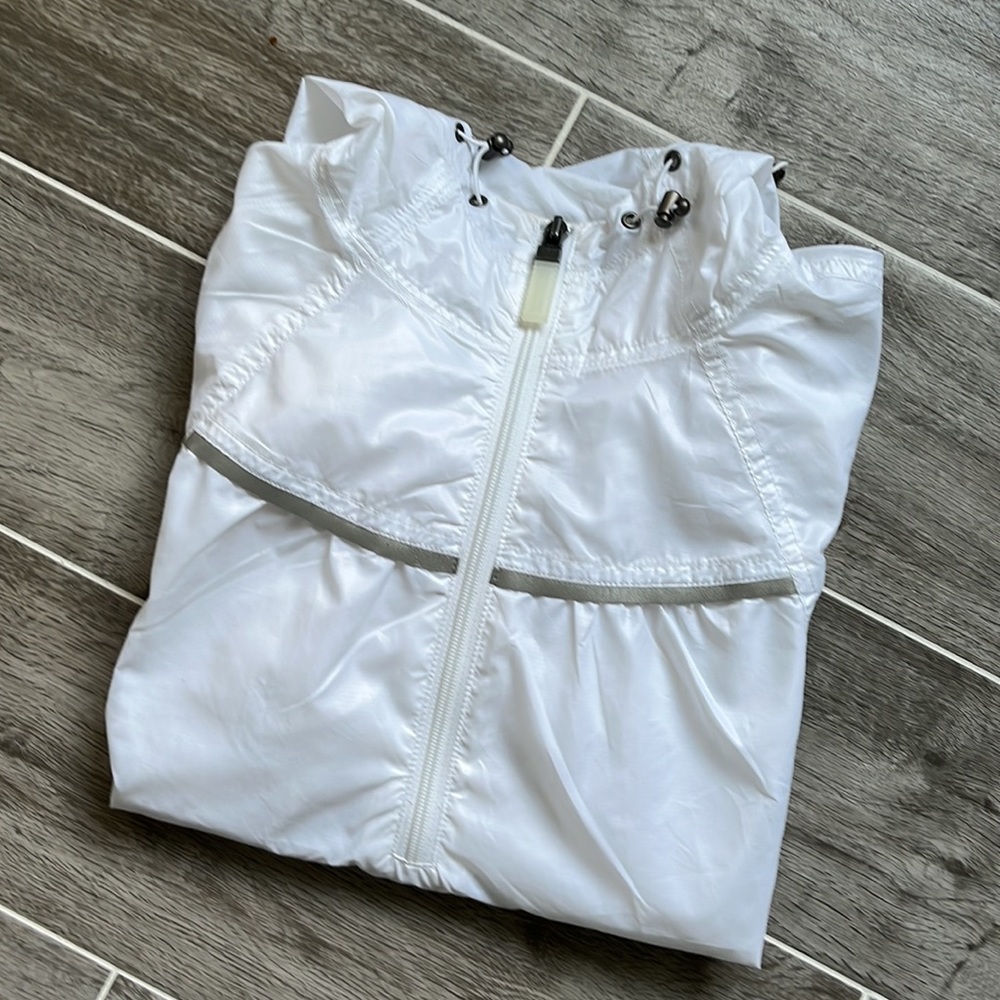 Athleta Hooded Anorak White S NWOT